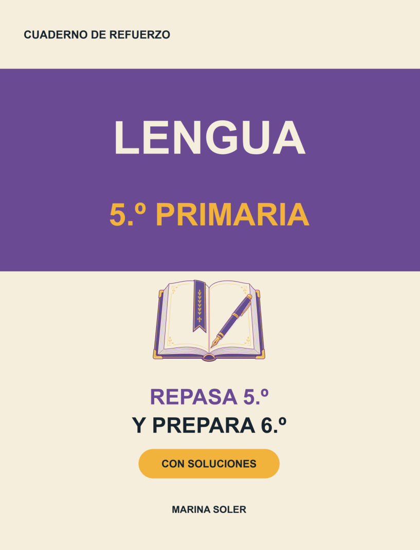 Lengua 5.º Primaria. Cuaderno de refuerzo