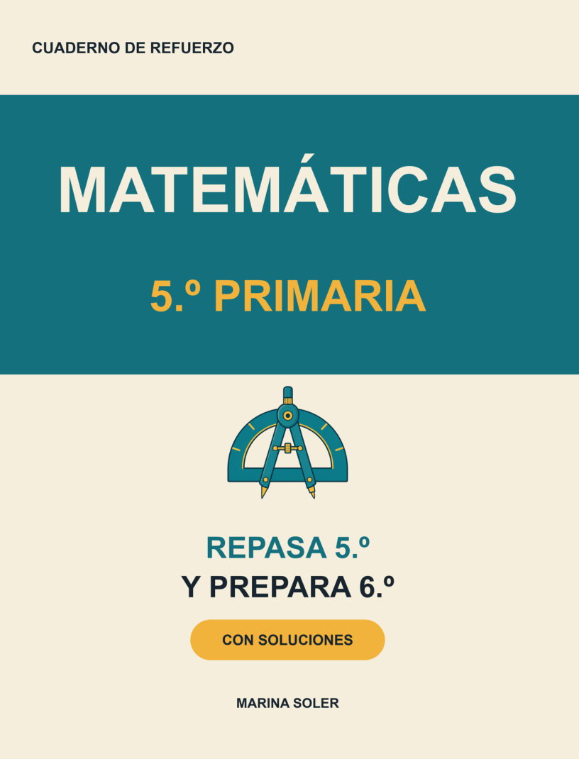 Matemáticas 5.º Primaria. Cuaderno de refuerzo