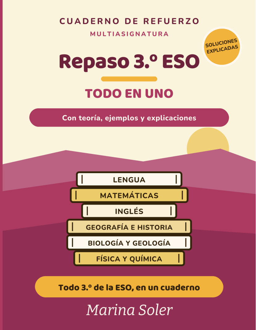 Todo en Uno 3.º ESO · Cuaderno de refuerzo