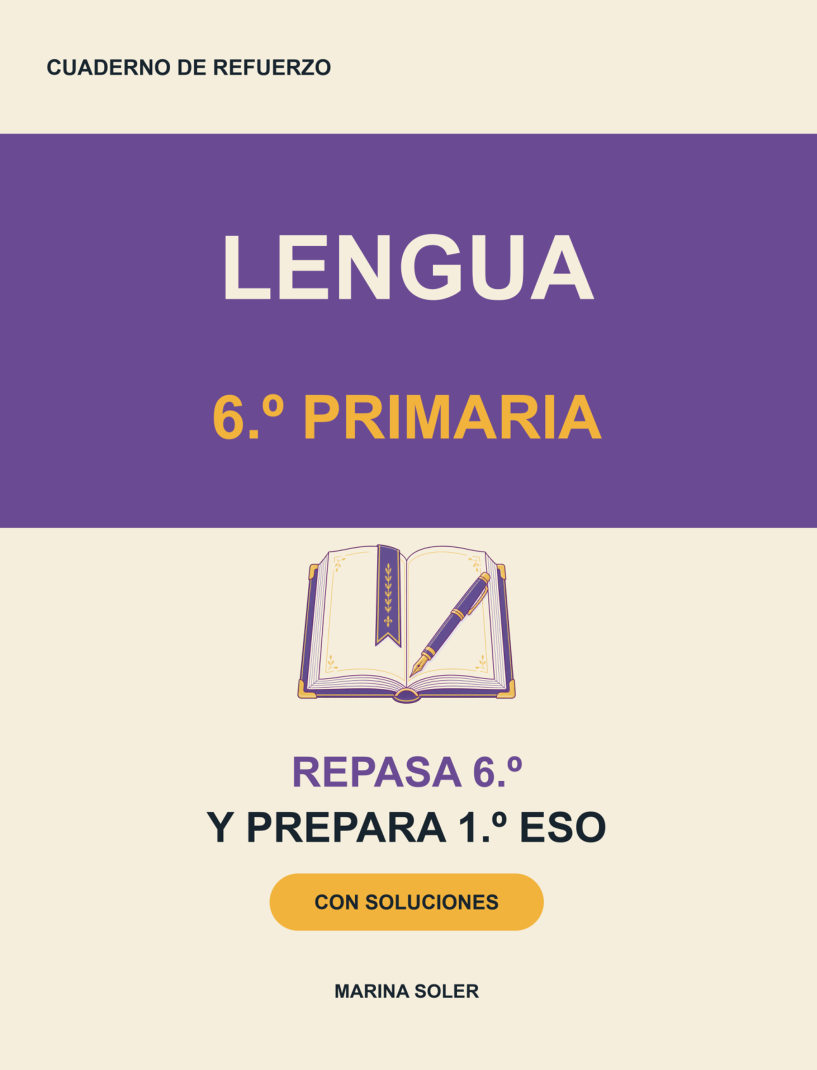 Lengua 6.º Primaria. Cuaderno de refuerzo
