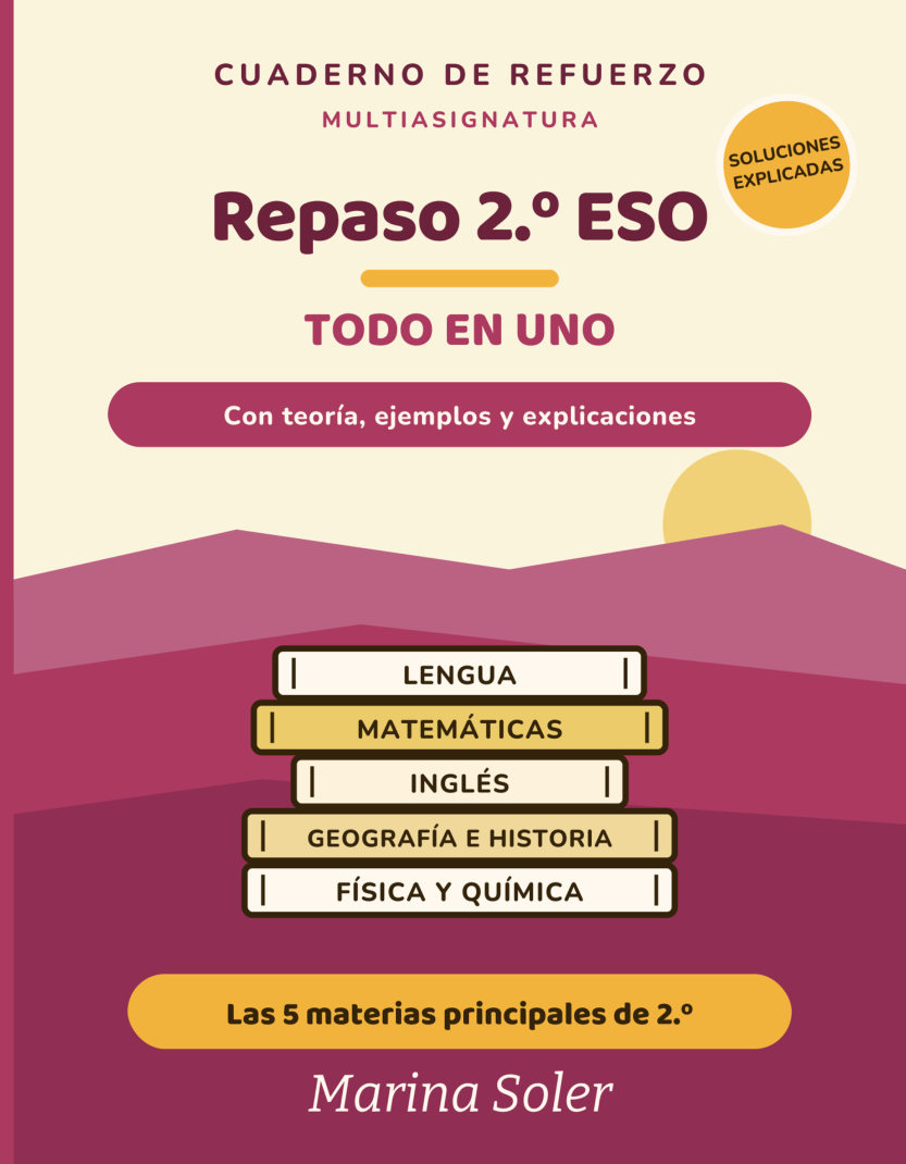 Todo en Uno 2.º ESO · Cuaderno de refuerzo