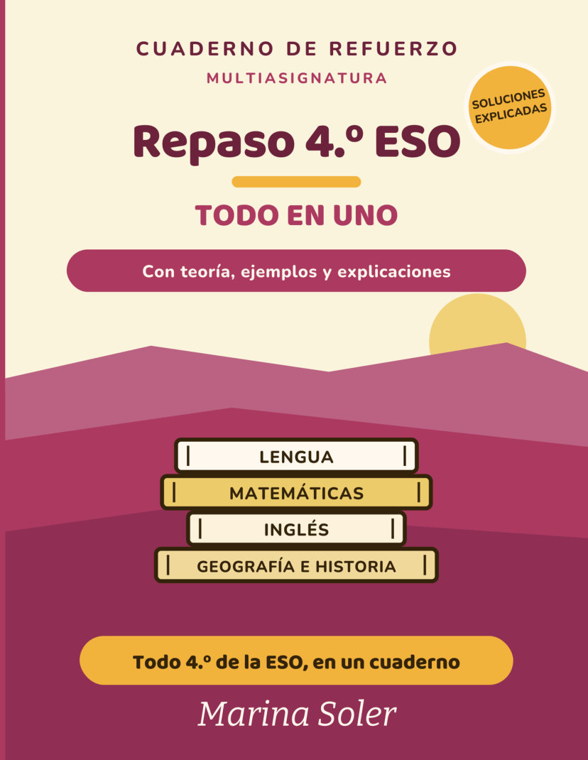 Todo en Uno 4.º ESO. Cuaderno de refuerzo
