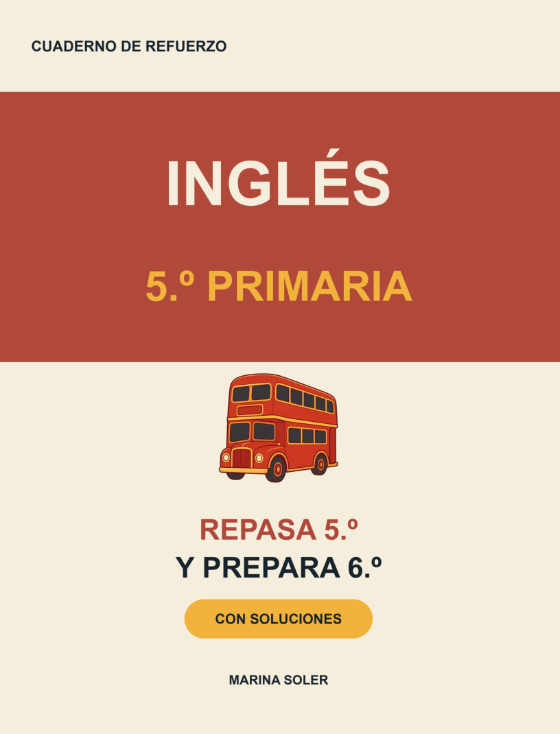 Inglés 5.º Primaria. Cuaderno de refuerzo