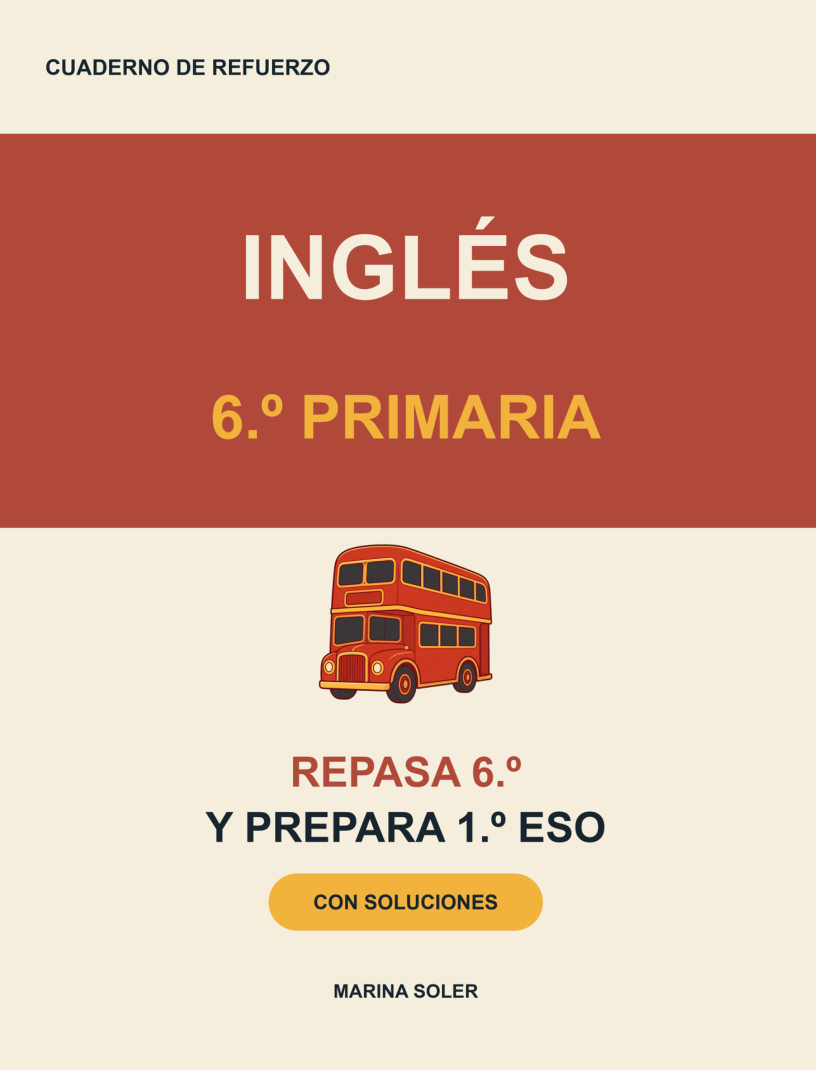 Inglés 6.º Primaria. Cuaderno de refuerzo
