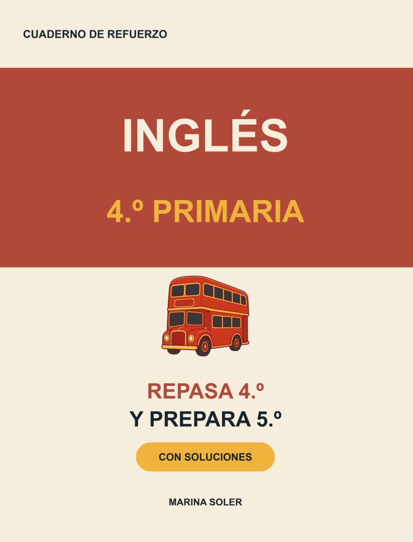 Inglés 4º Primaria. Cuaderno de refuerzo