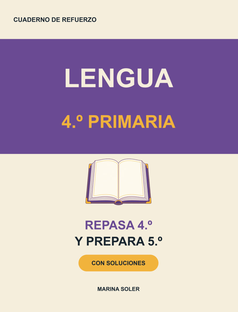 Lengua 4.º Primaria. Cuaderno de refuerzo