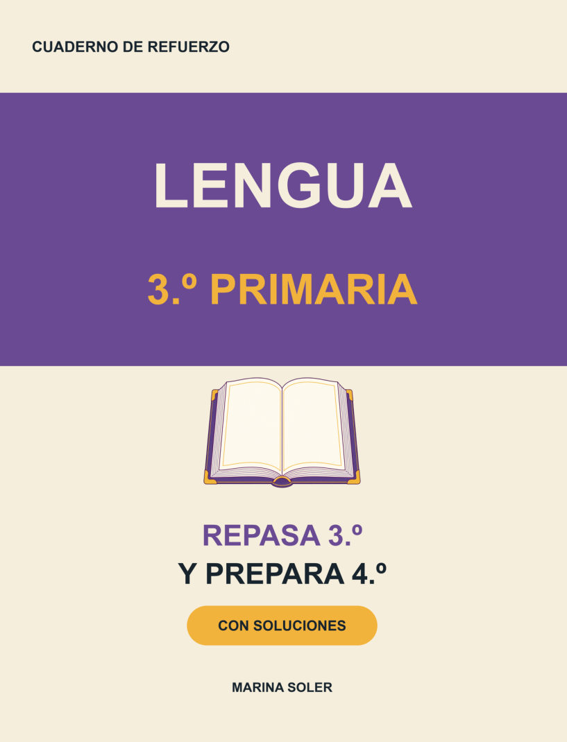 Lengua 3.º Primaria · Cuaderno de refuerzo con Rodolfo