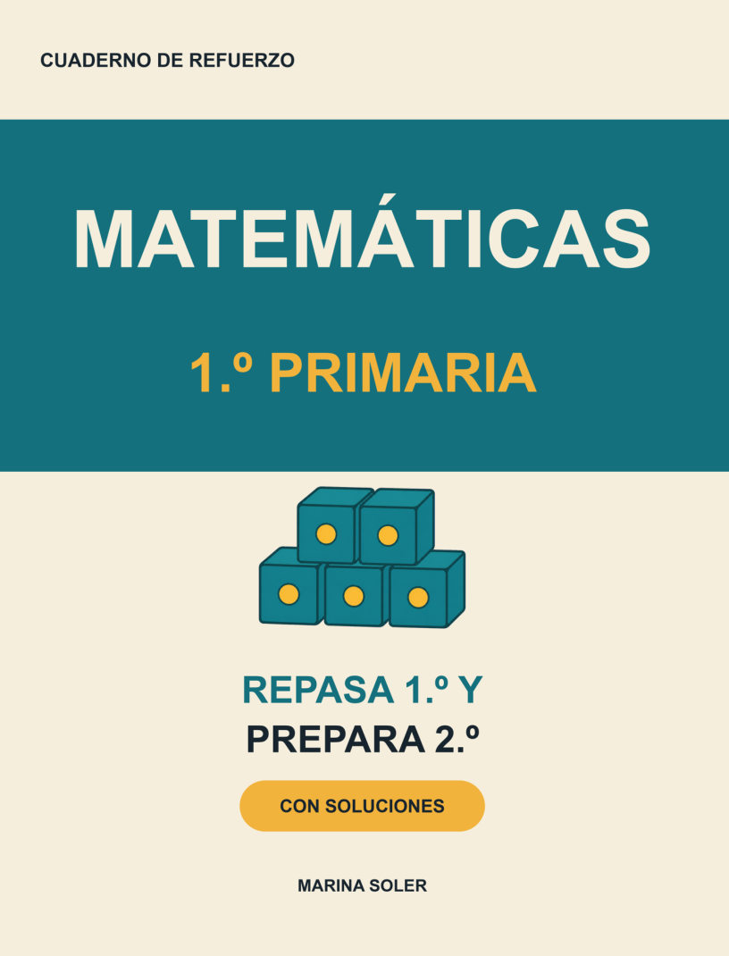 Matemáticas 1.º Primaria · Cuaderno de refuerzo con Rodolfo