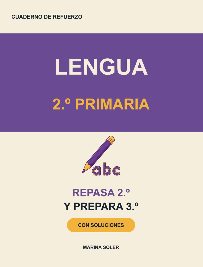 Lengua 2.º Primaria · Cuaderno de refuerzo con Rodolfo