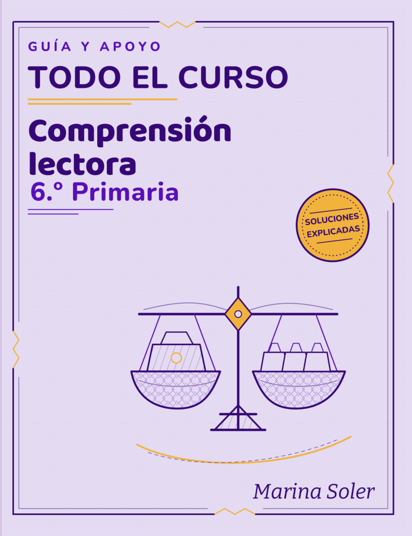 Comprensión lectora 6.º Primaria