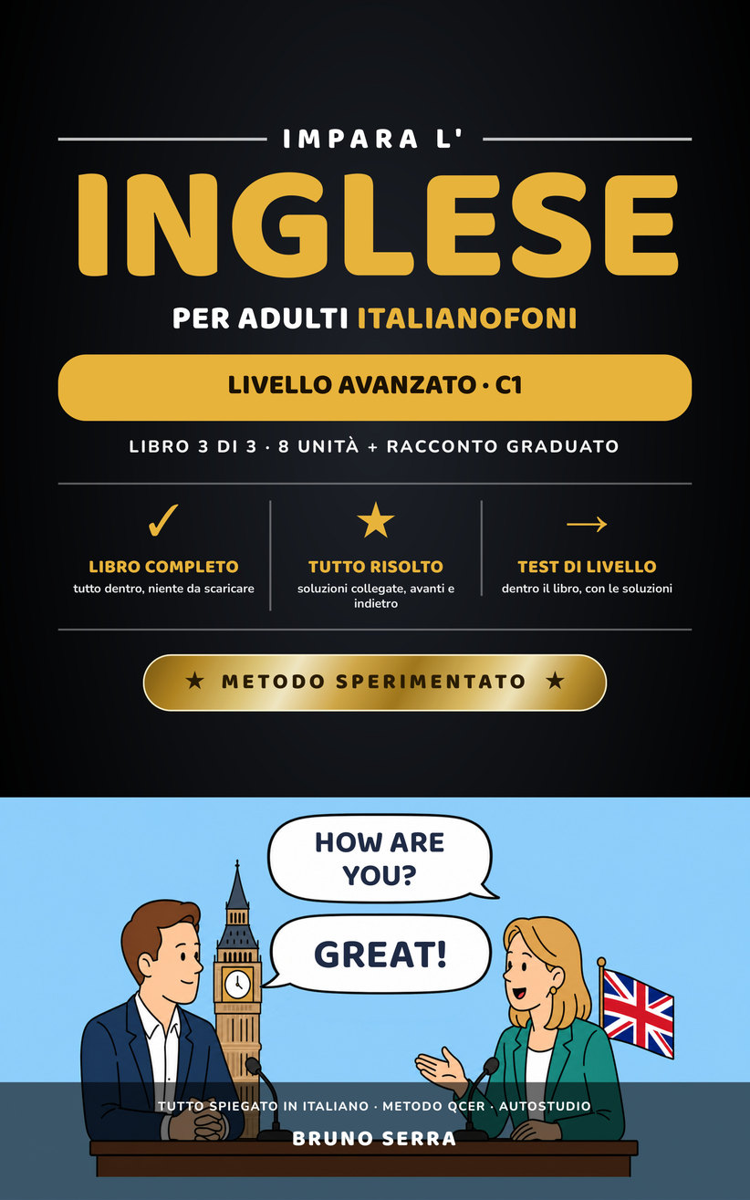 Copertina: Impara l’inglese per adulti italofoni · Libro 3 · C1