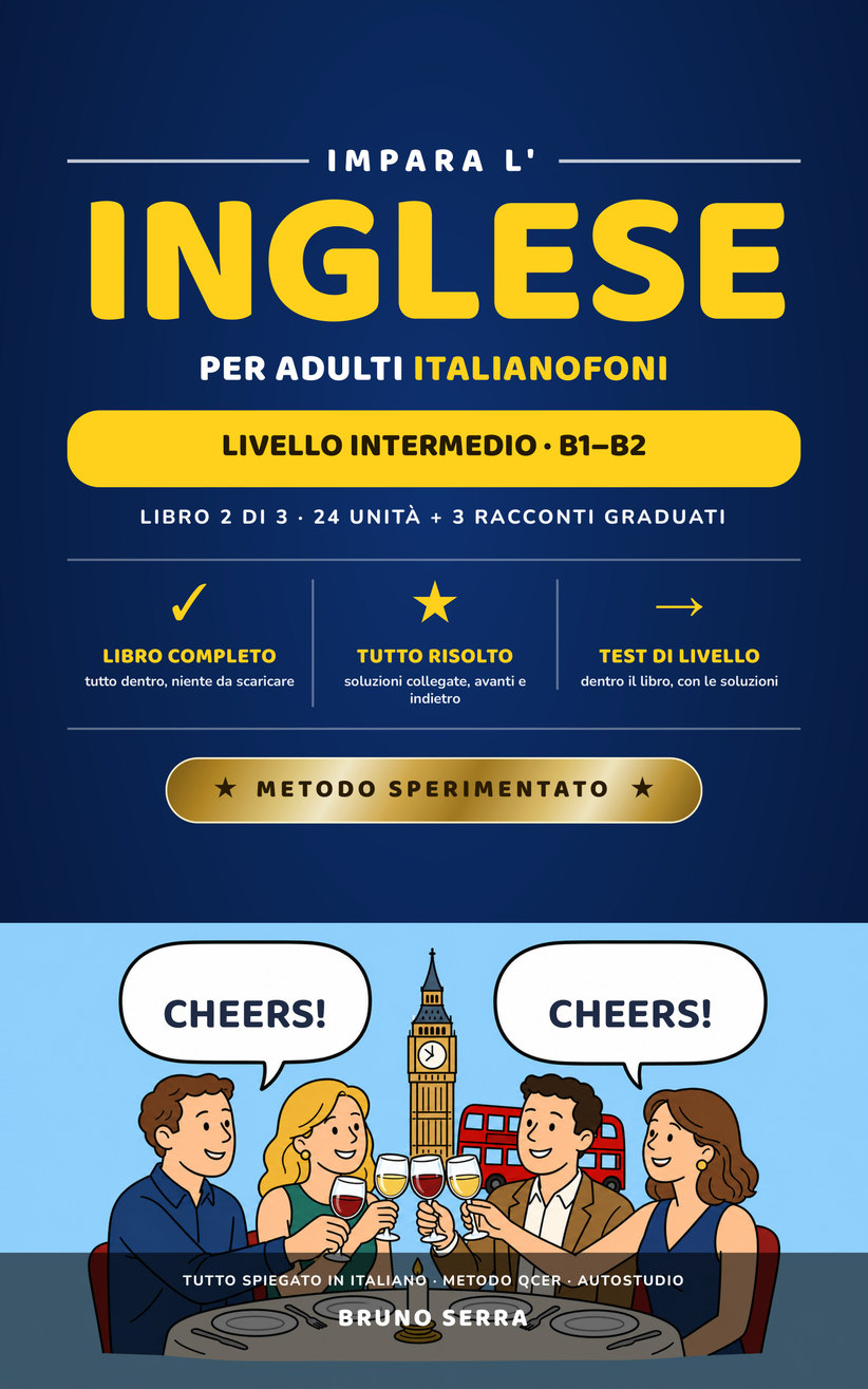 Copertina: Impara l’inglese per adulti italofoni · Libro 2 · B1–B2