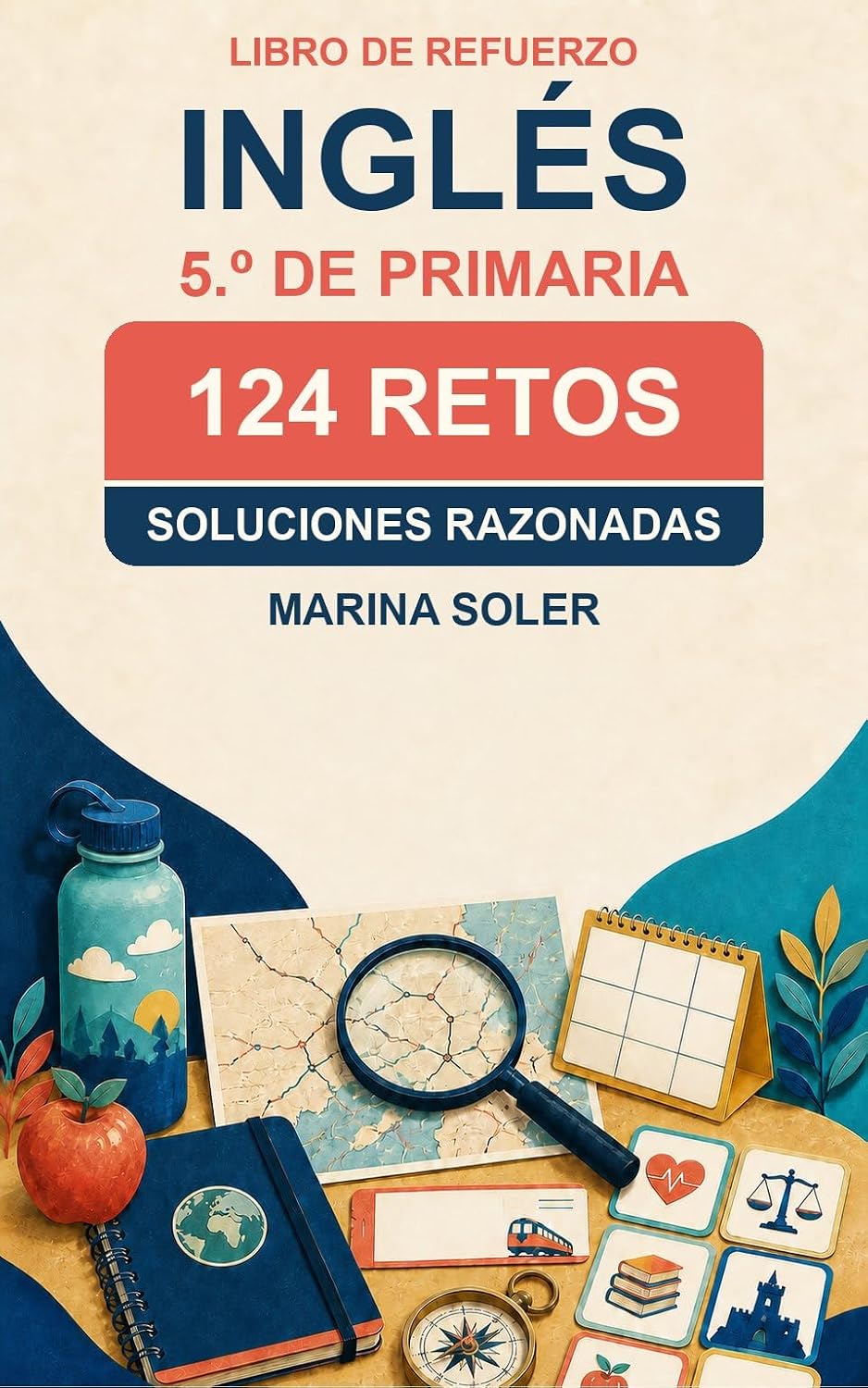 Inglés 5.º Primaria · 124 retos · Kindle