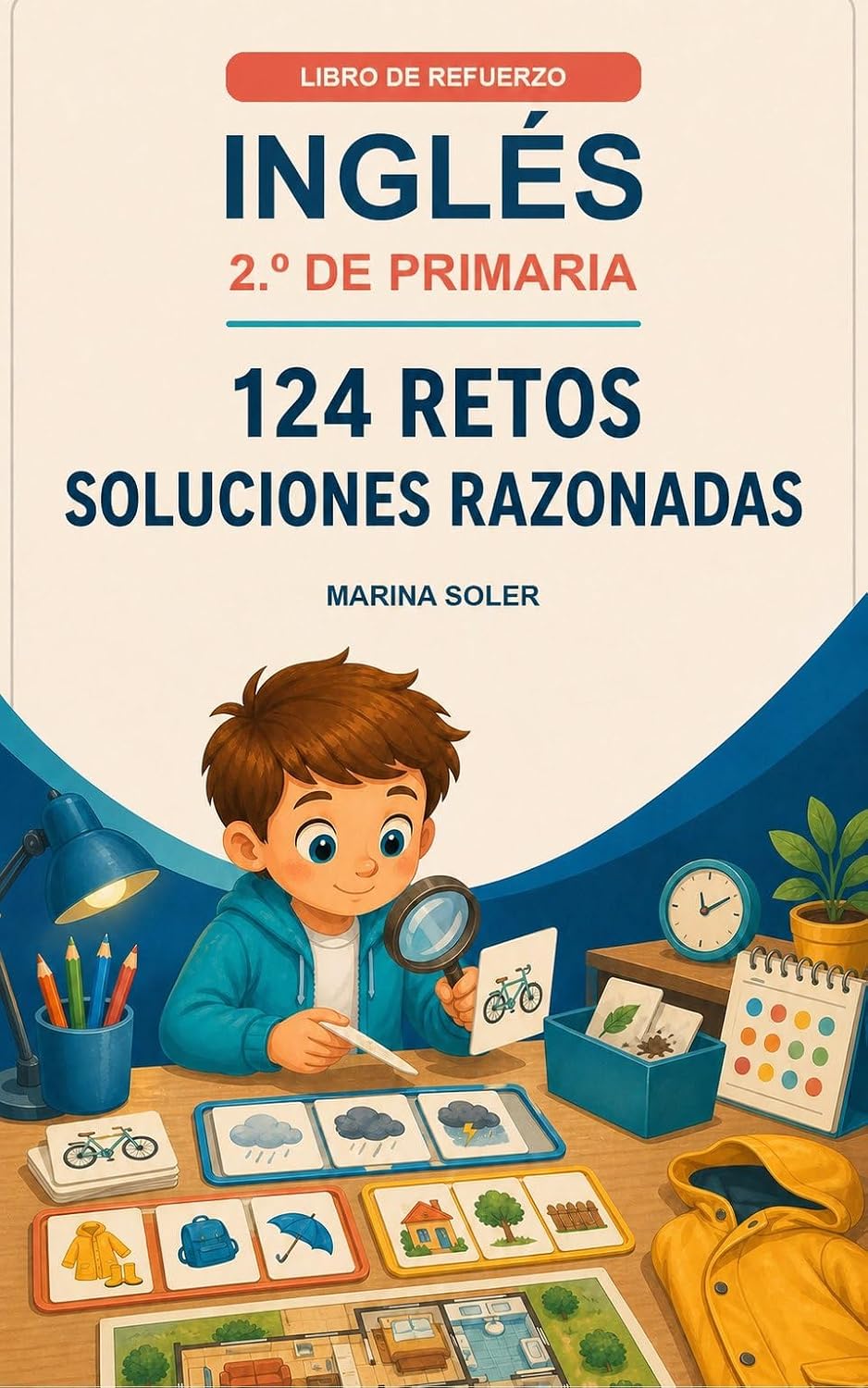 Inglés 2.º Primaria · 124 retos · Kindle