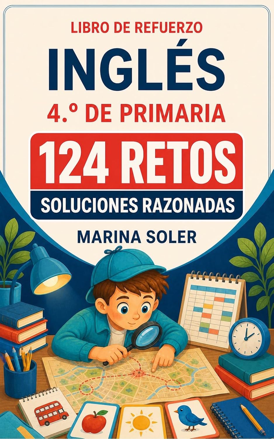 Inglés 4.º Primaria · 124 retos · Kindle