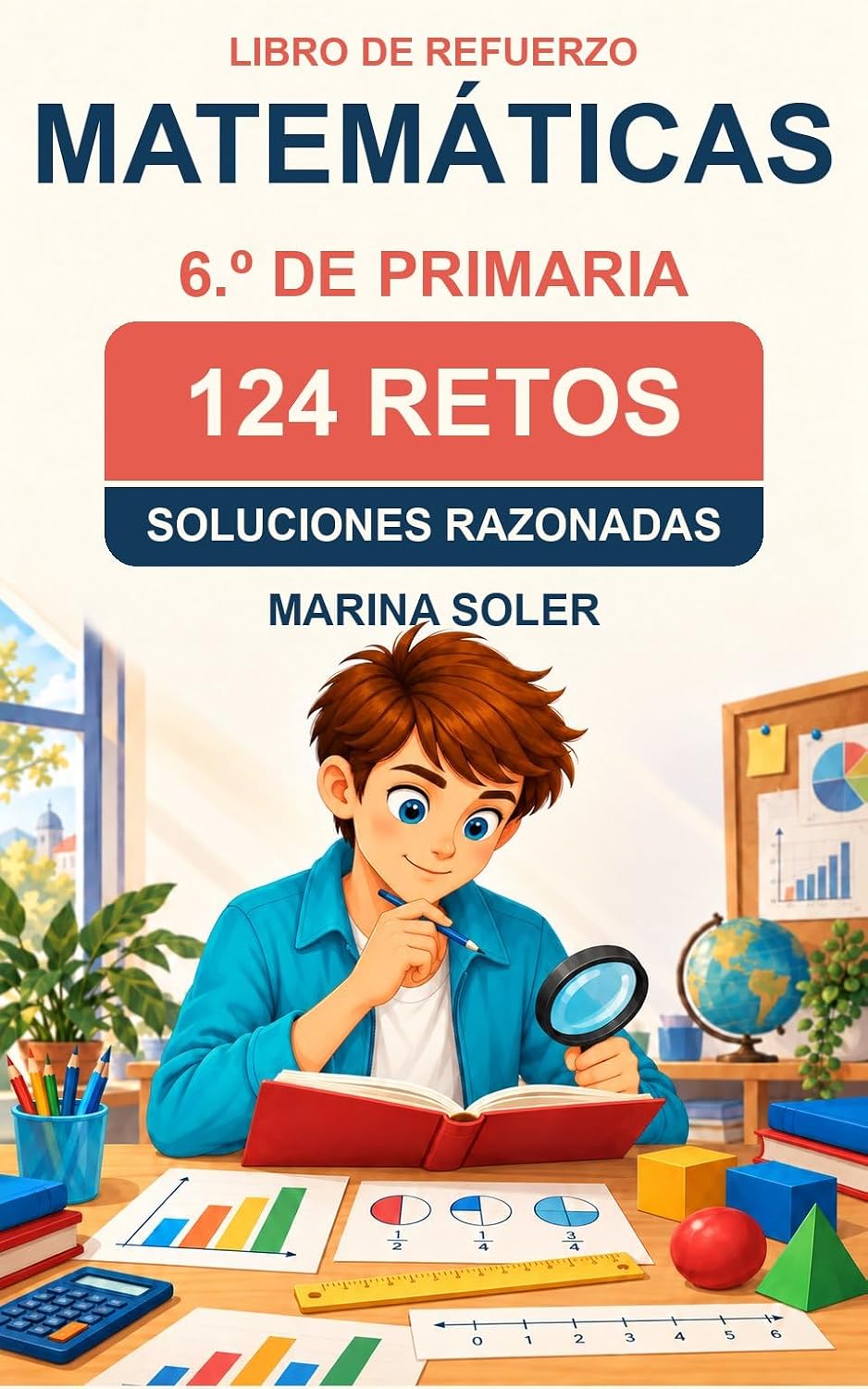 Matemáticas 6.º Primaria · 124 retos · Kindle