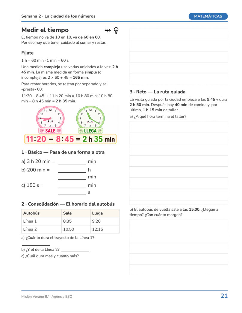 Página 21 del libro: Matemáticas