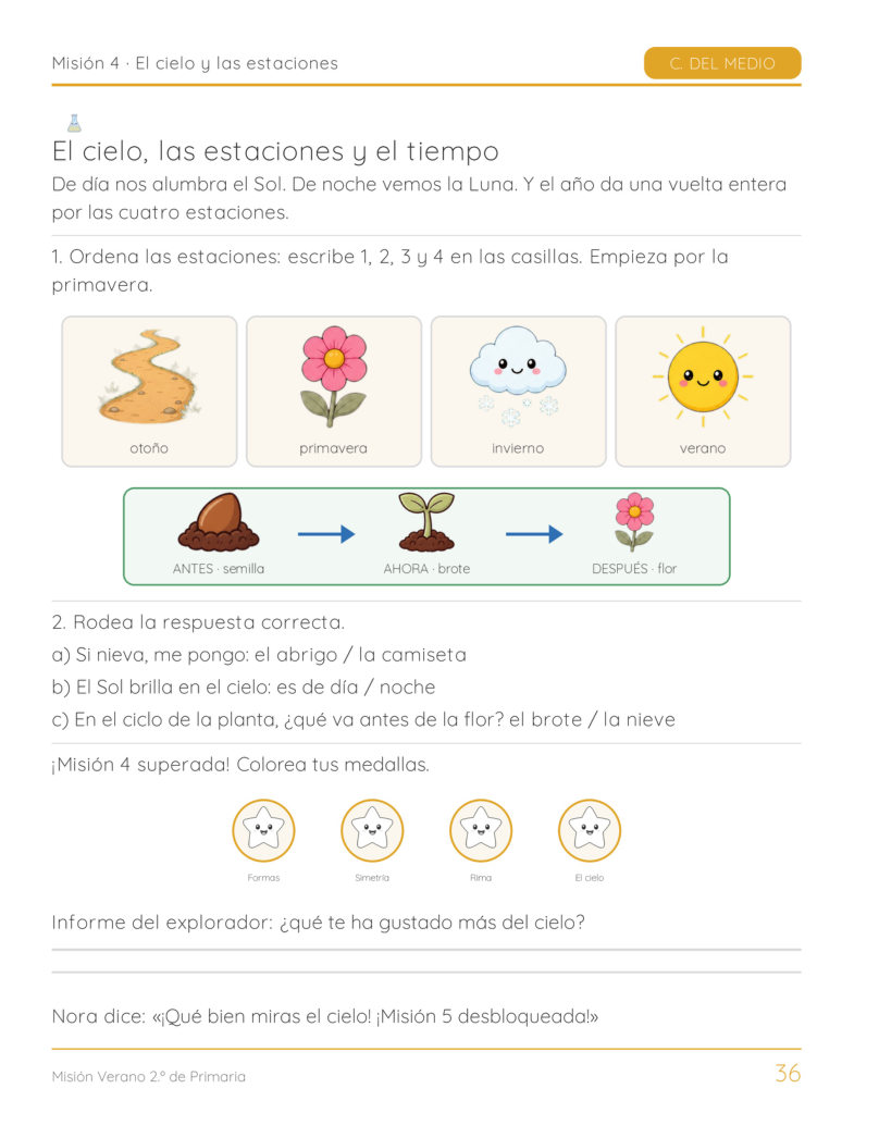 Página 36 del libro: Conocimiento del medio