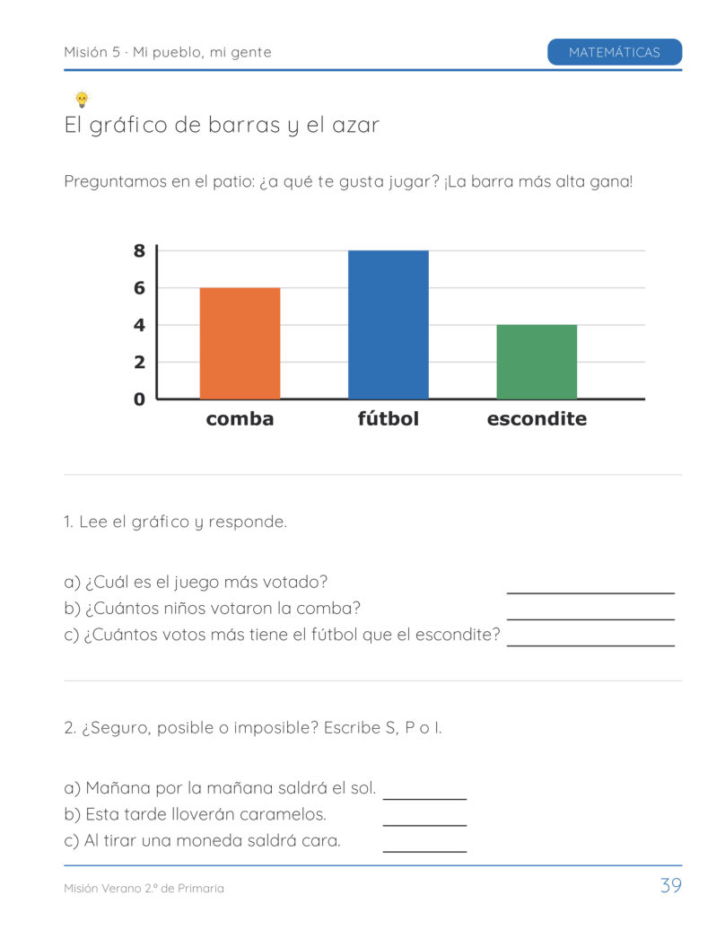 Página 39 del libro: Matemáticas