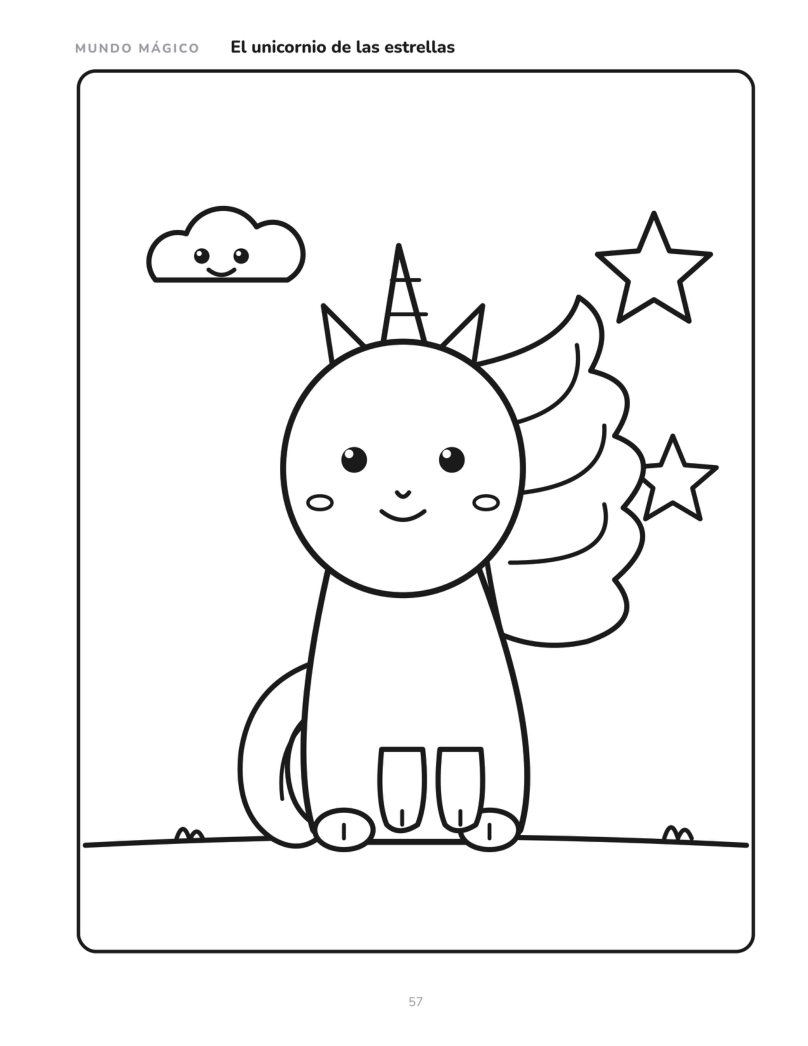Página 57 del libro: Unicornio para colorear
