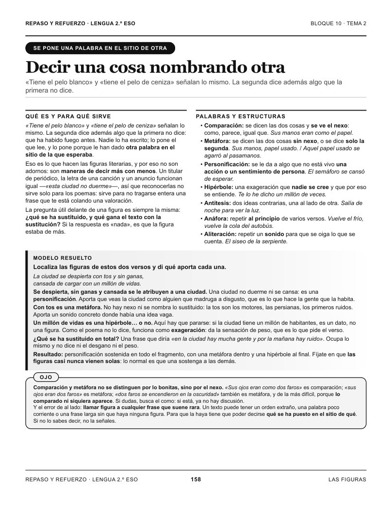 Página 158 del libro: Actividad del libro