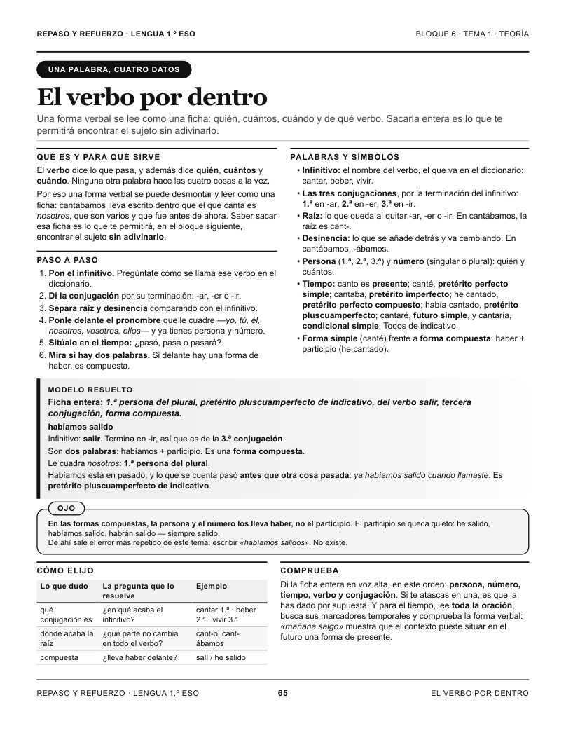 Página 65 del libro: Actividad del libro