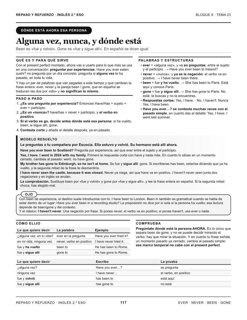 Página 117 del libro: Actividad del libro