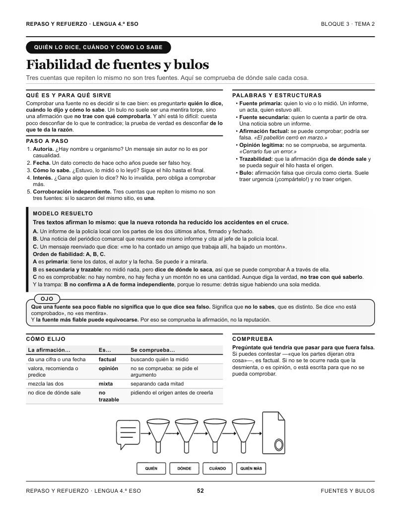 Página 52 del libro: Actividad del libro