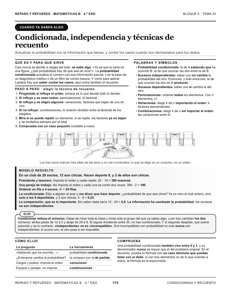 Página 115 del libro: Actividad del libro
