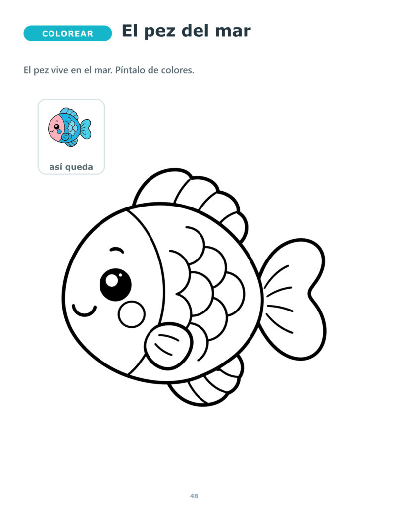Página 48 del libro: Pez para colorear