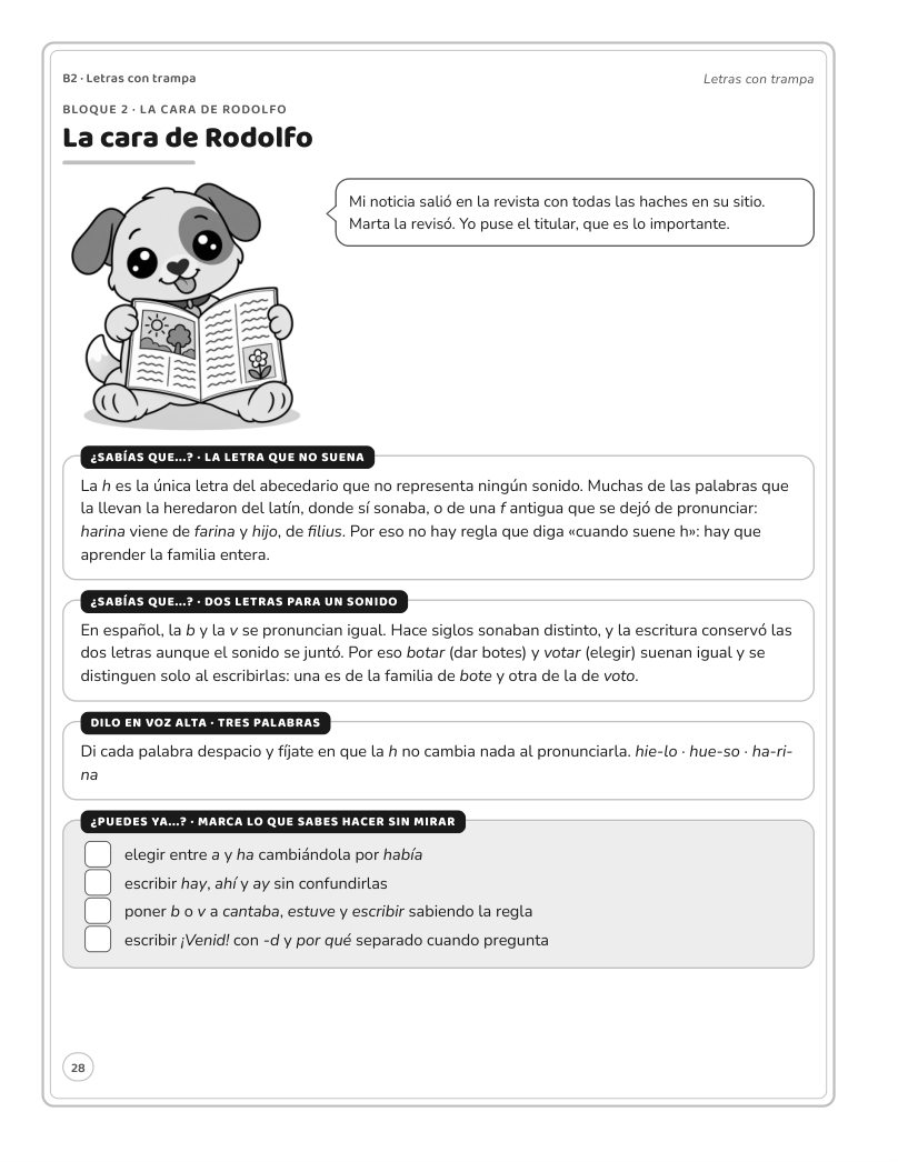 Página 28 del libro: Actividad del libro