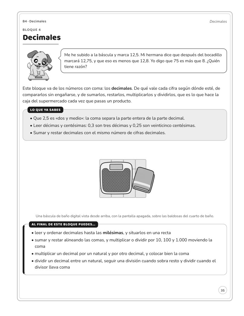 Página 35 del libro: Actividad del libro