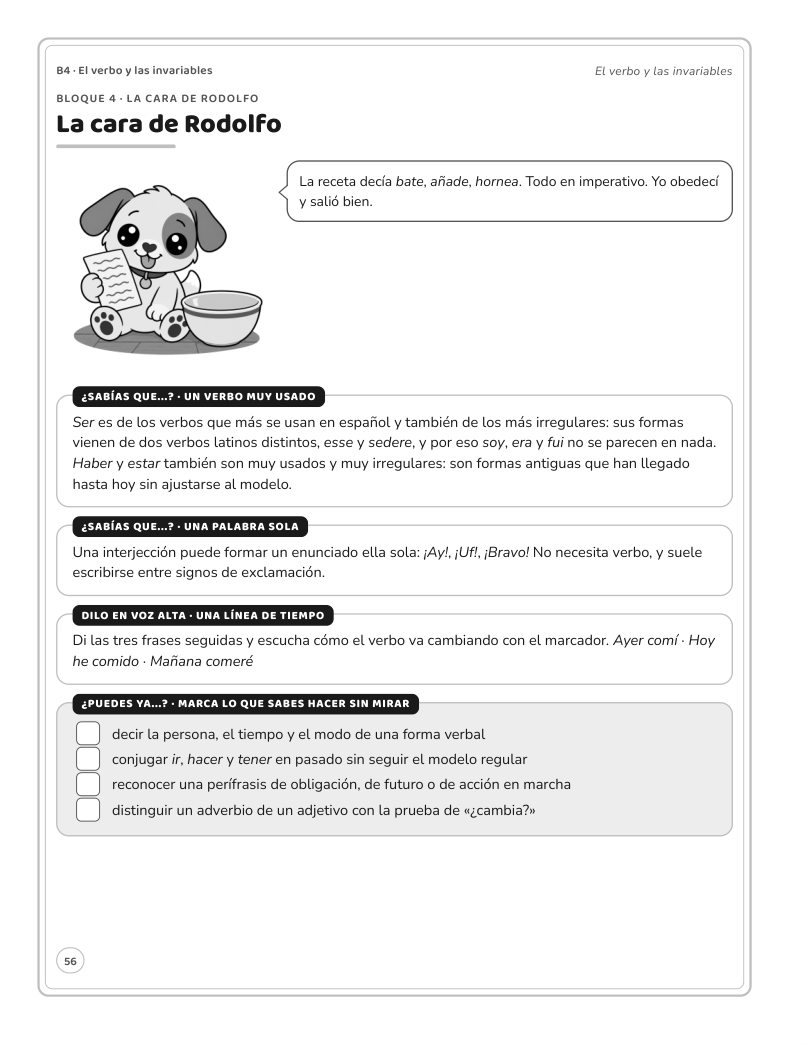 Página 56 del libro: Actividad del libro