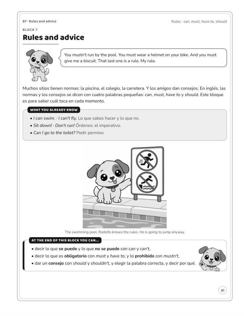 Página 81 del libro: Actividad del libro