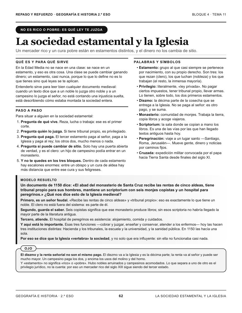 Página 62 del libro: Actividad del libro