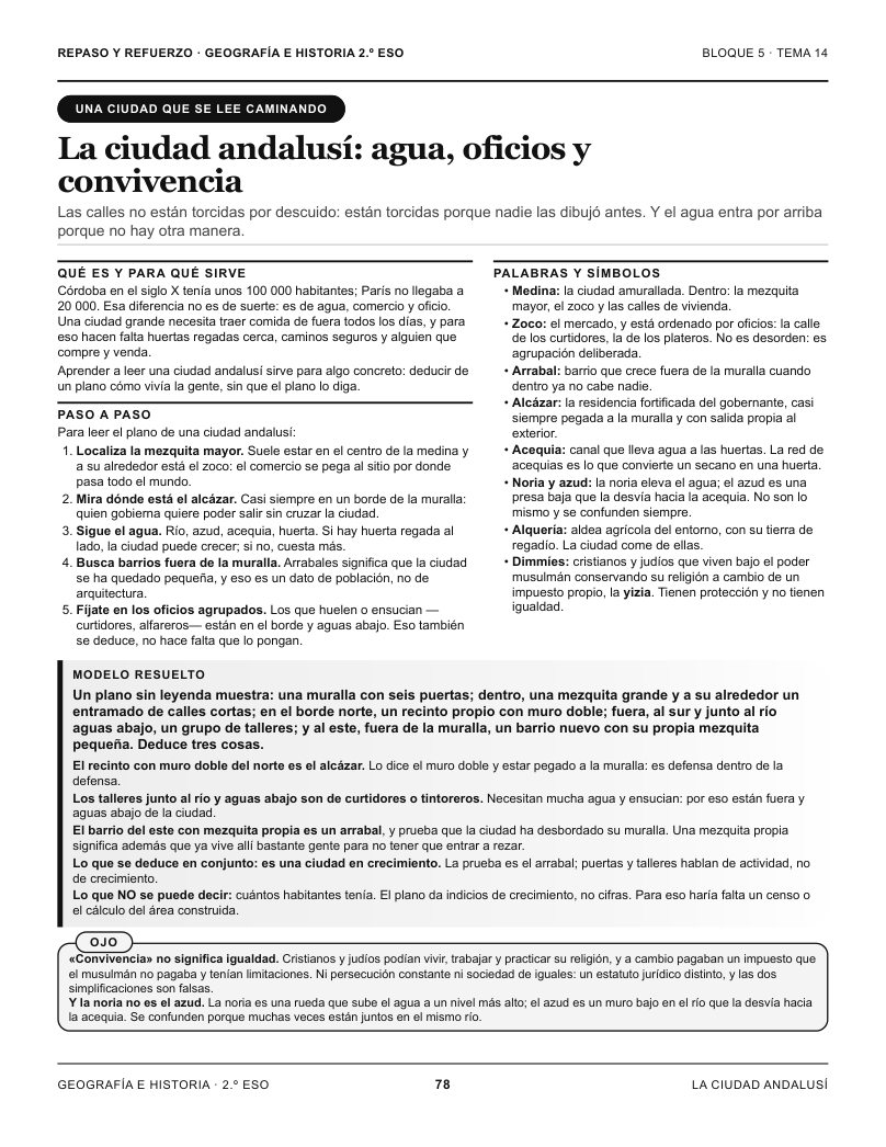 Página 78 del libro: Actividad del libro