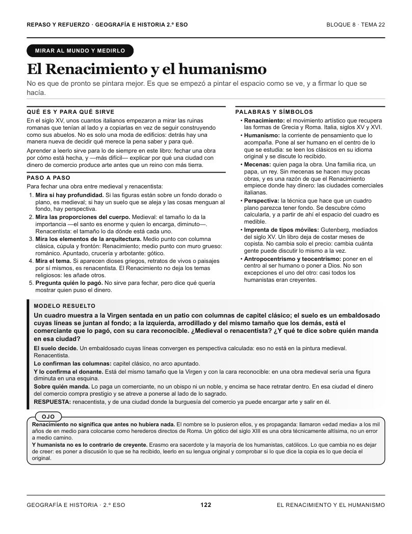 Página 122 del libro: Actividad del libro