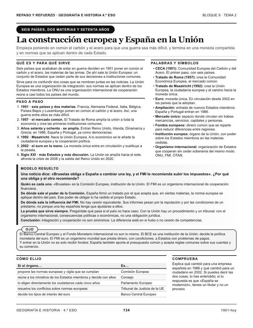 Página 134 del libro: Actividad del libro