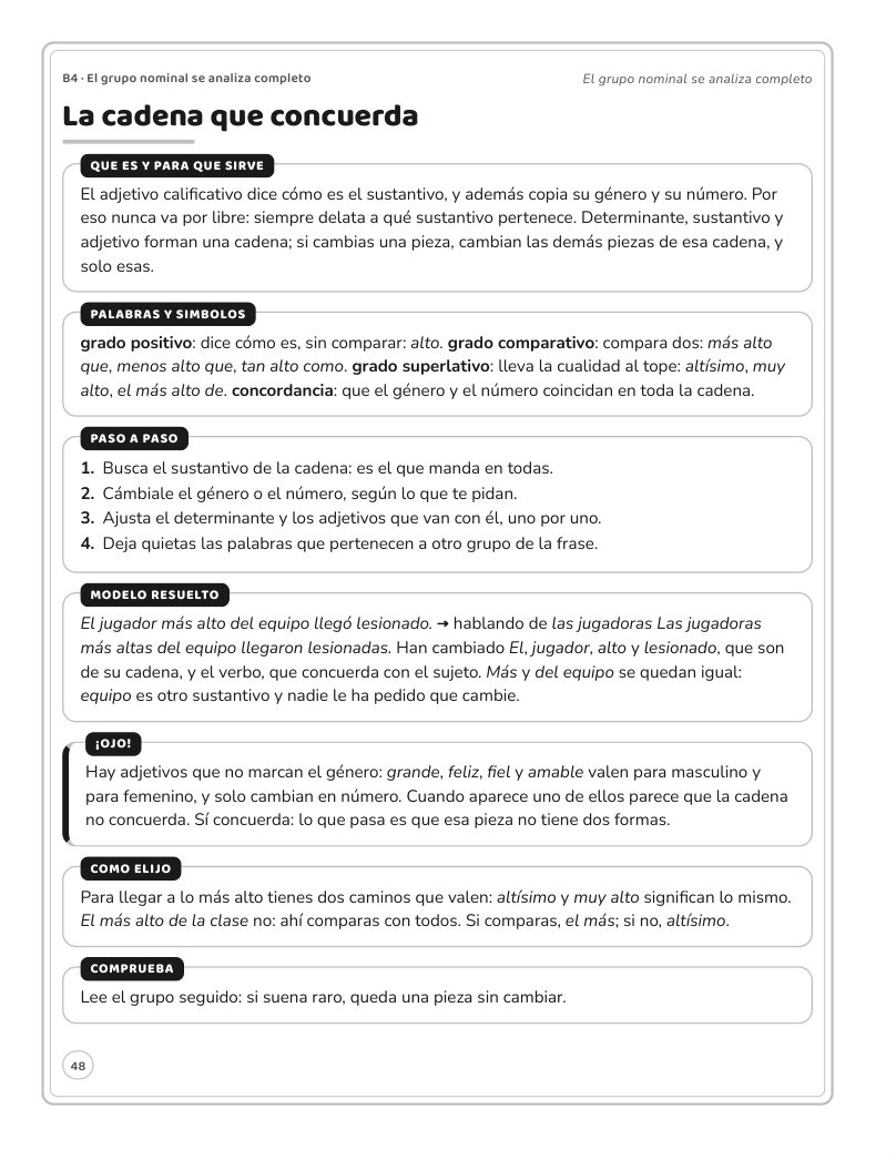 Página 48 del libro: Actividad del libro