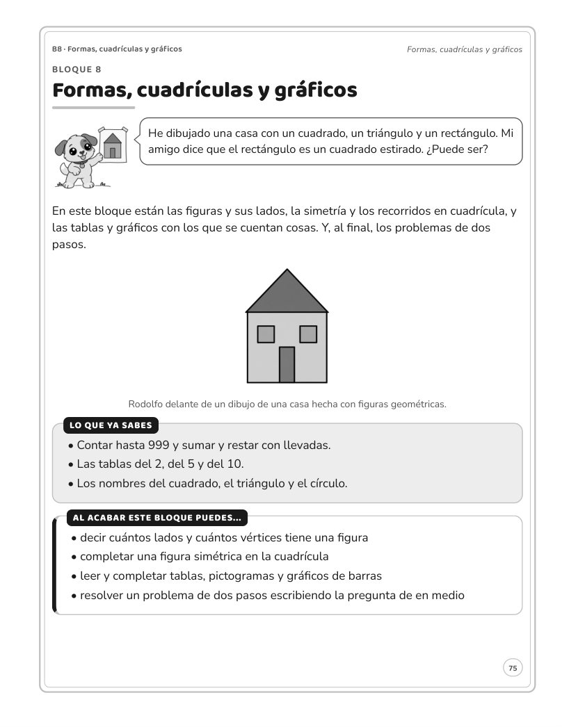 Página 75 del libro: Actividad del libro