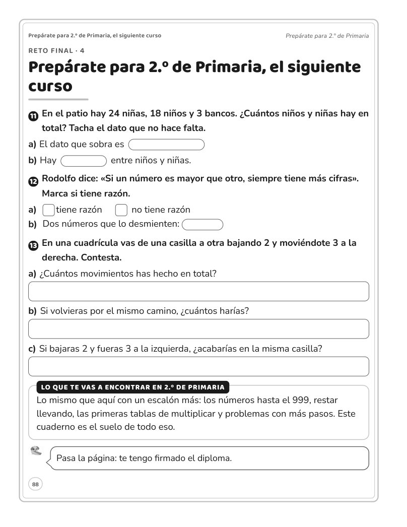 Página 88 del libro: Actividad del libro