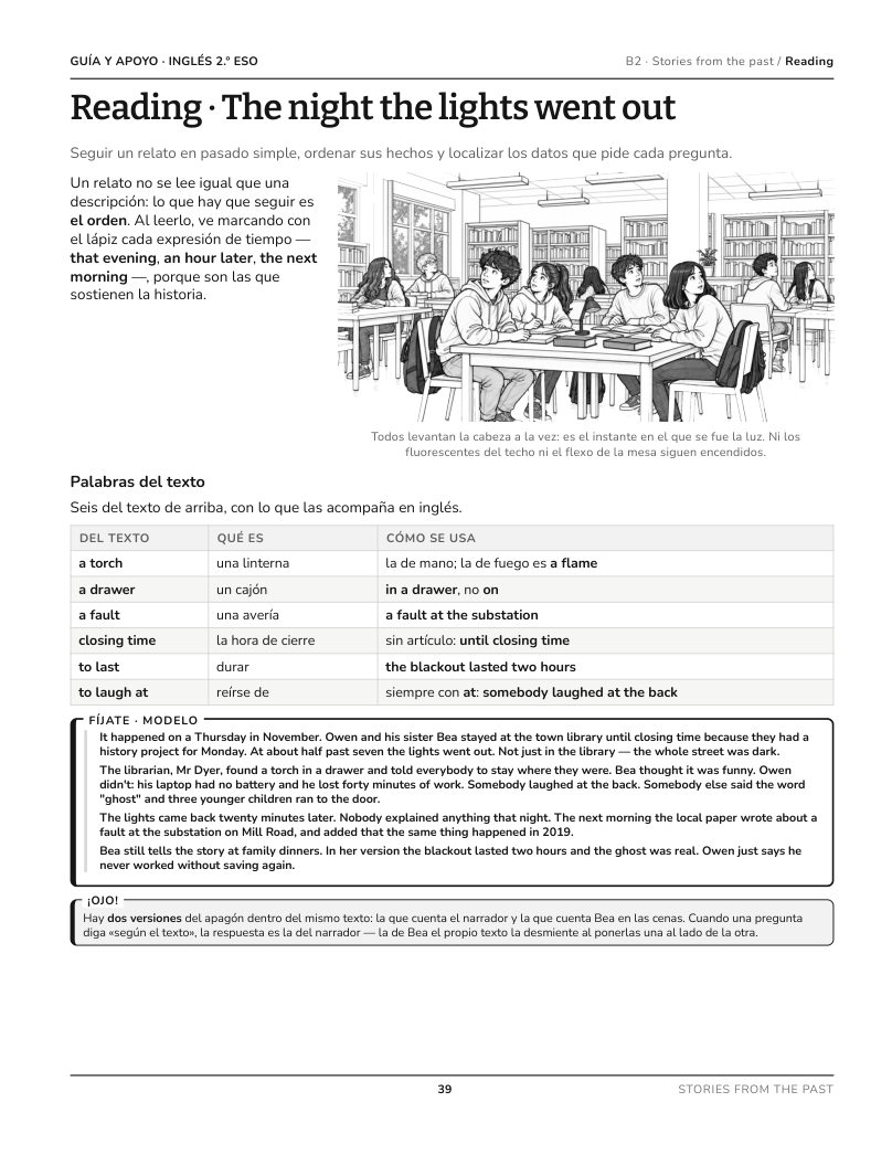 Actividad del libro