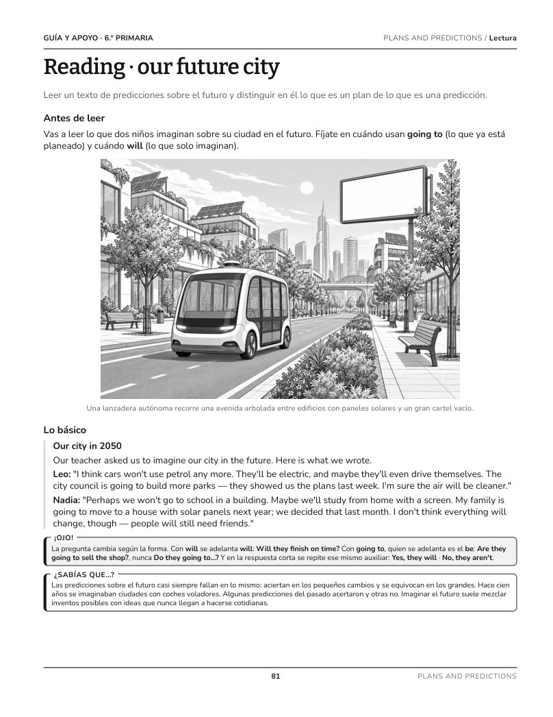 Página 81 del libro: Actividad del libro