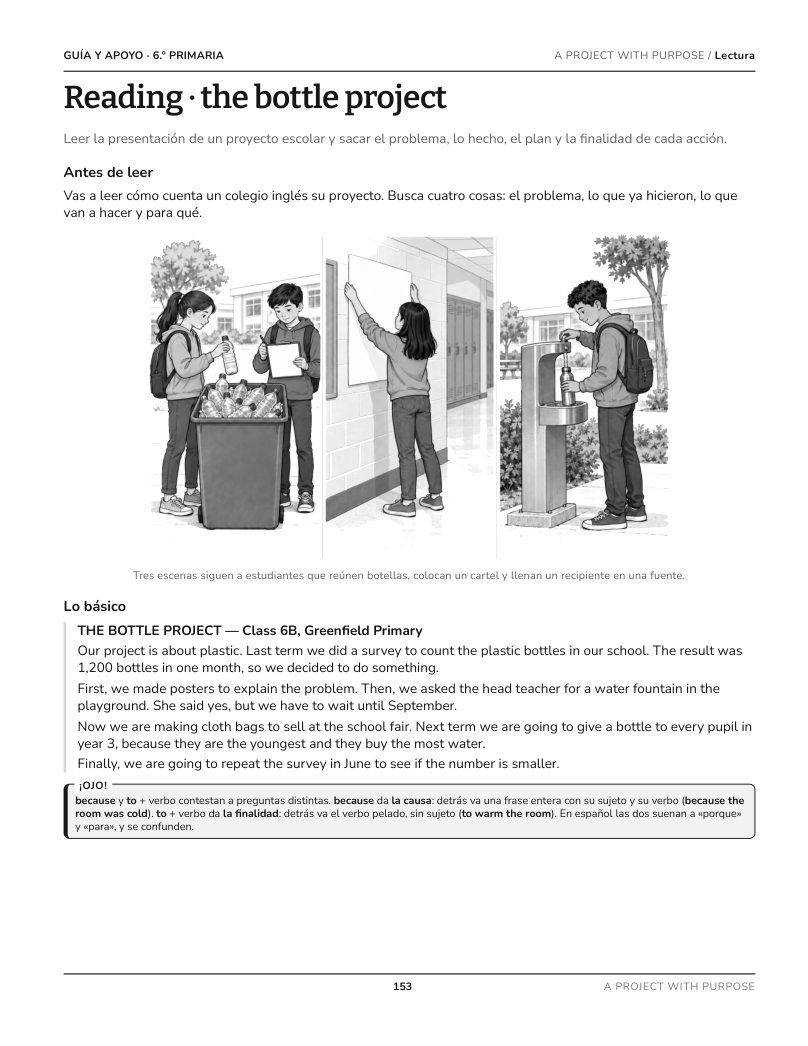 Página 153 del libro: Actividad del libro