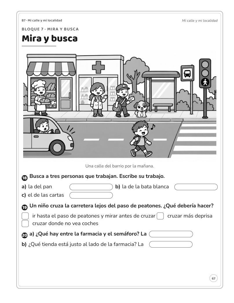 Página 67 del libro: Actividad del libro