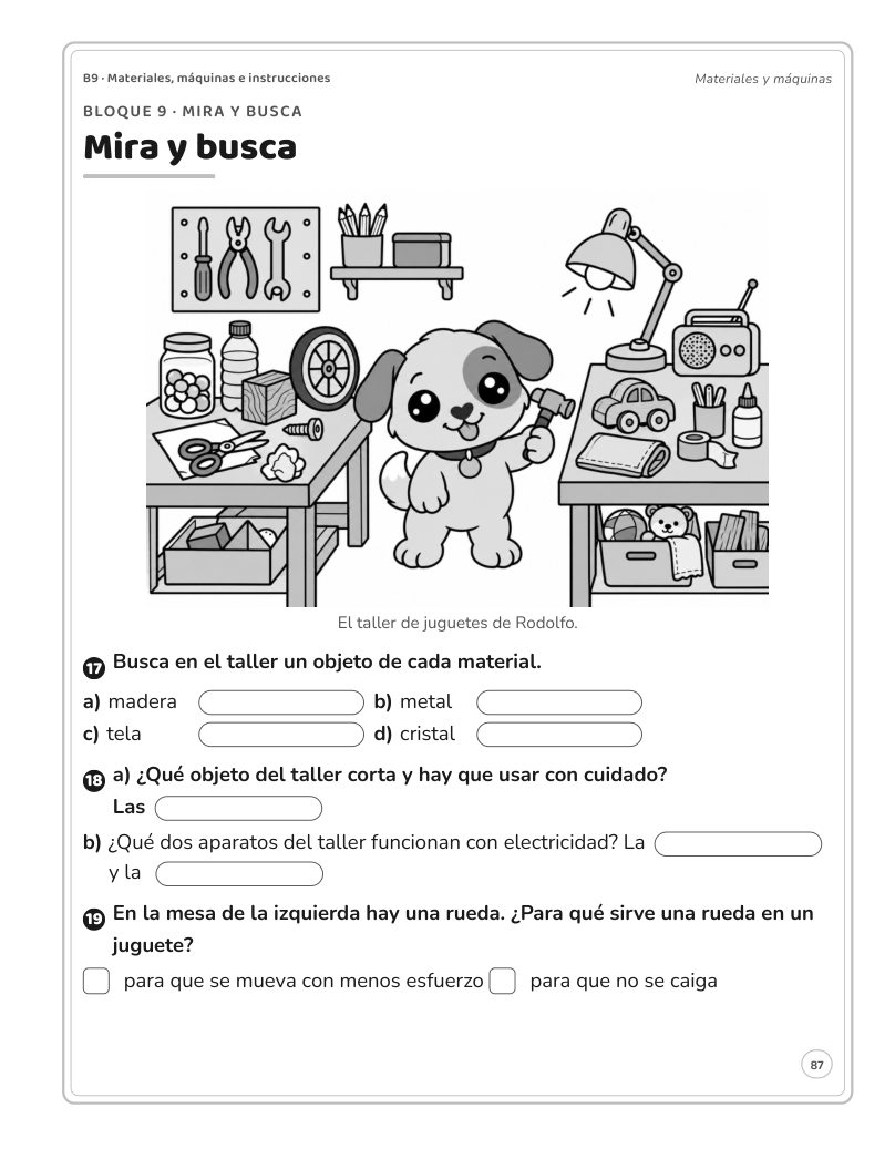 Página 87 del libro: Actividad del libro