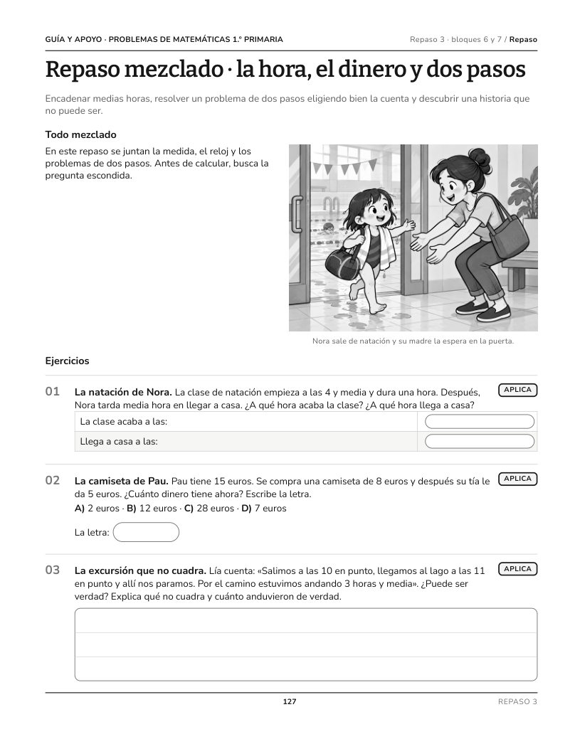 Página 127 del libro: Actividad del libro