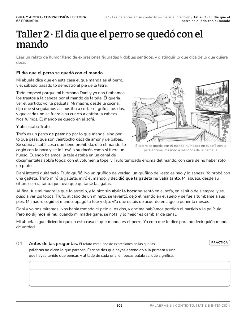 Página 102 del libro: Actividad del libro