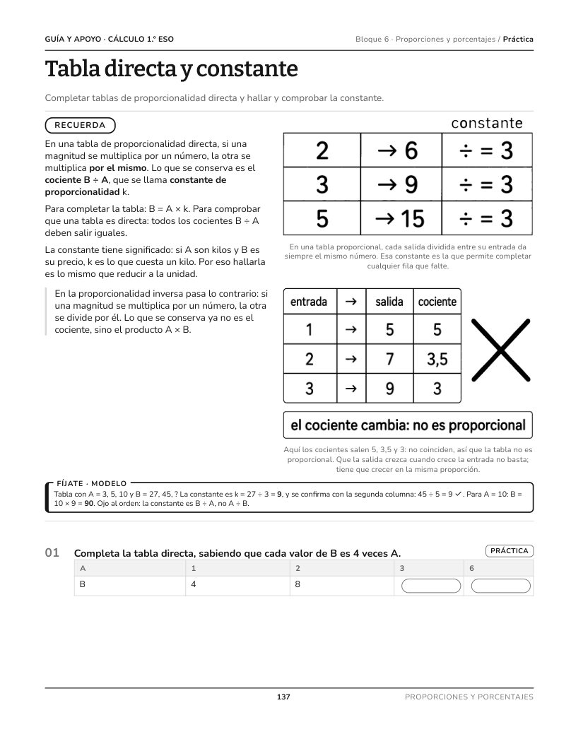 Página 137 del libro: Actividad del libro
