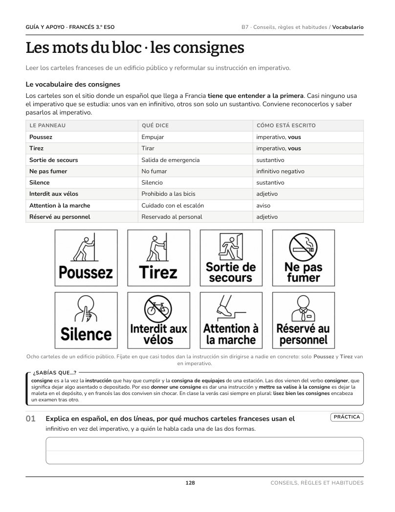 Página 128 del libro: Actividad del libro